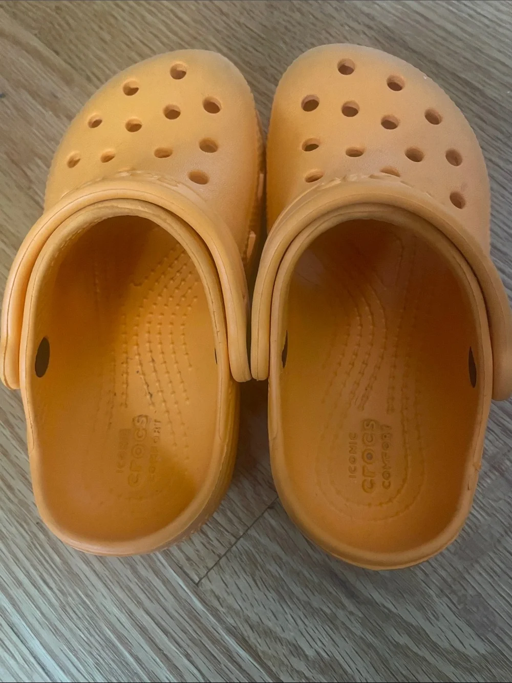 CROCS Kids' Classic Clog in Bright Orange